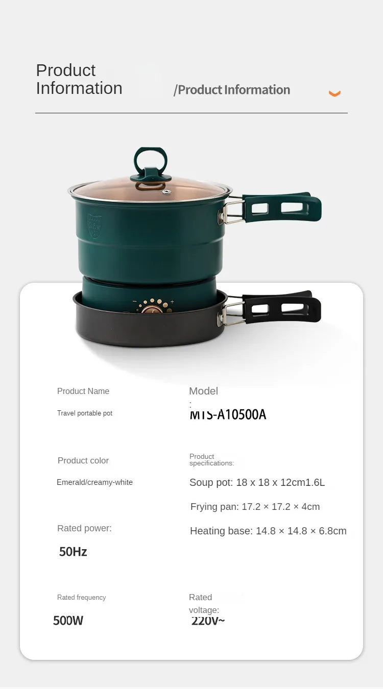 Electric Hot Pot Cooker Baby Porridge Multicooker Stew Heating Eggs Soup Pan Noodles Steamer Rice Cookers Cooking Pot EU Plug