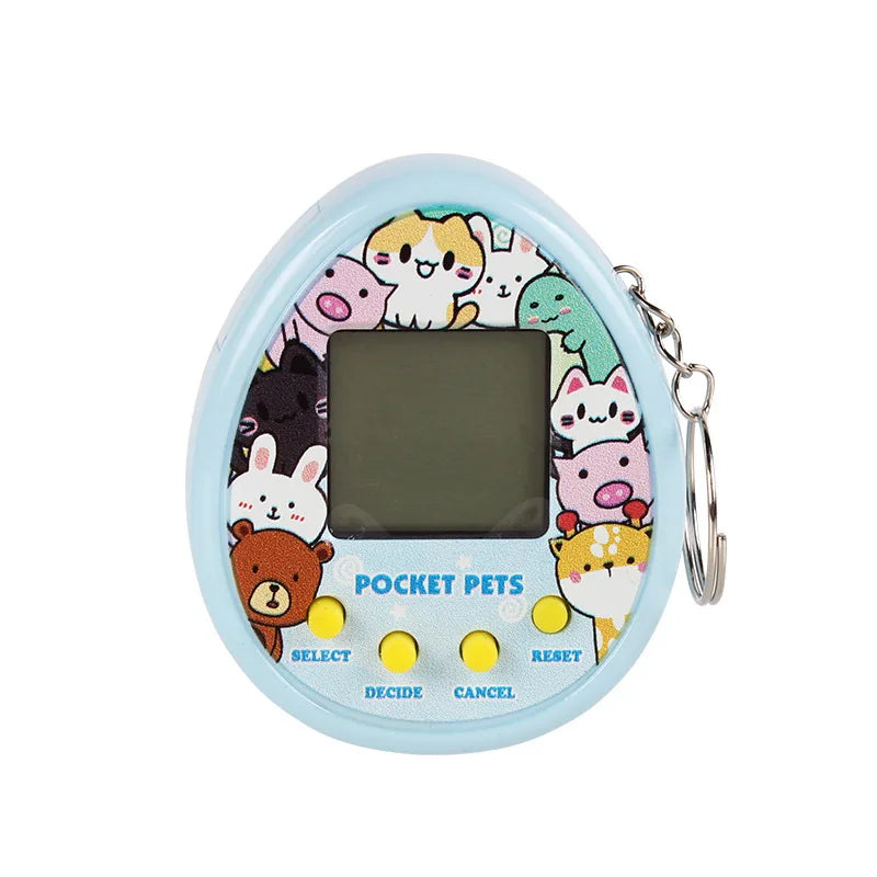 1PCS Transparent Electronic Pets Game Handheld Game Console Toy Virtual Cyber Digital Pet Pixel Funny Gift Play Toy