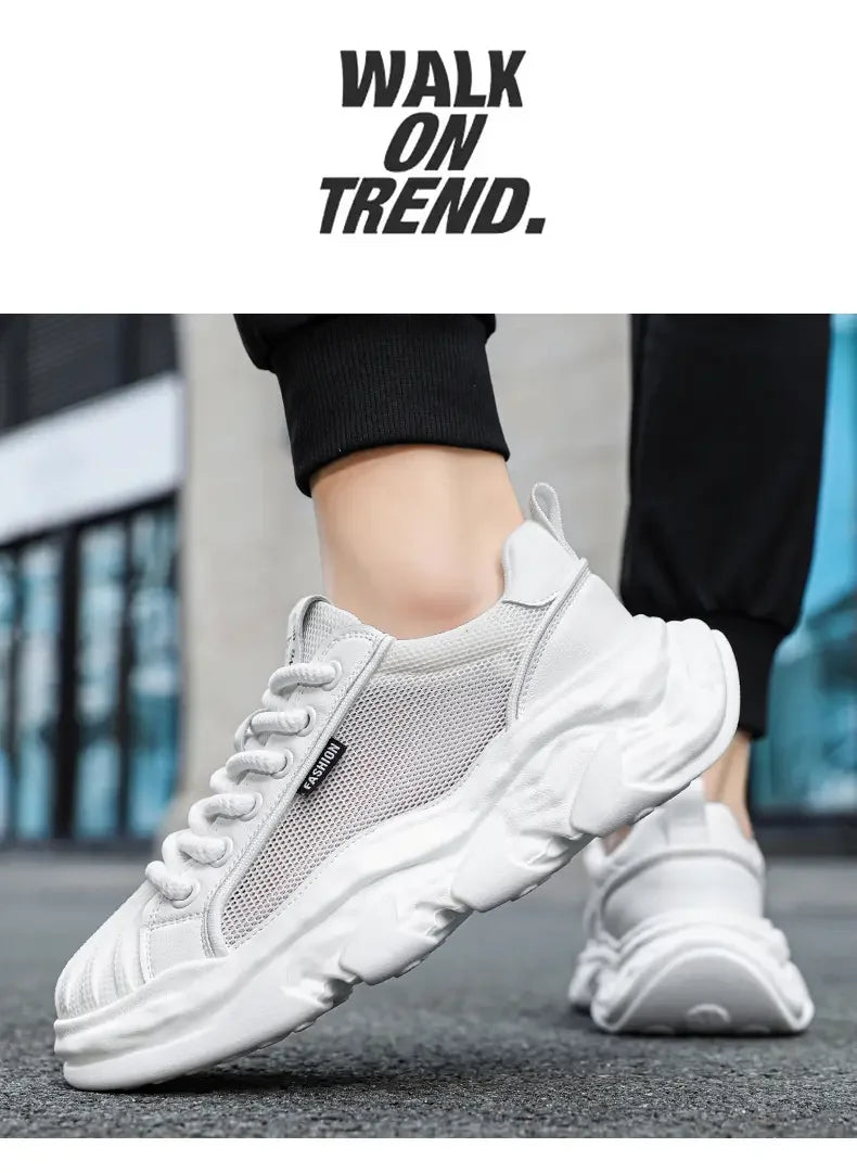 Designer Chunky Sneaker for Men Sneakers Breathable Running Shoes Fashion Casual Mesh Height Increased Platform Sport Shoes