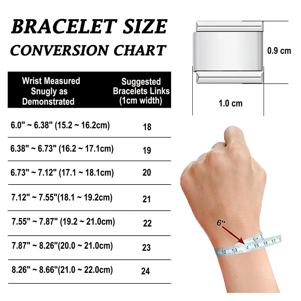 New Personalized English Words 100% DAD NANA LOVE SEXY Italian Charm Link Fit 9mm Stainless Steel Making DIY Bracelet Jewelry