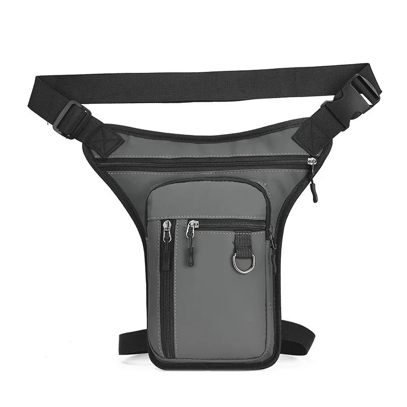 Motorcycle Leg Bags Waterproof Waist Pack Men Fanny Thigh Canvas Belt Outdoor Bike Hot Man Adjustable Leg Bag Package Moto Bag