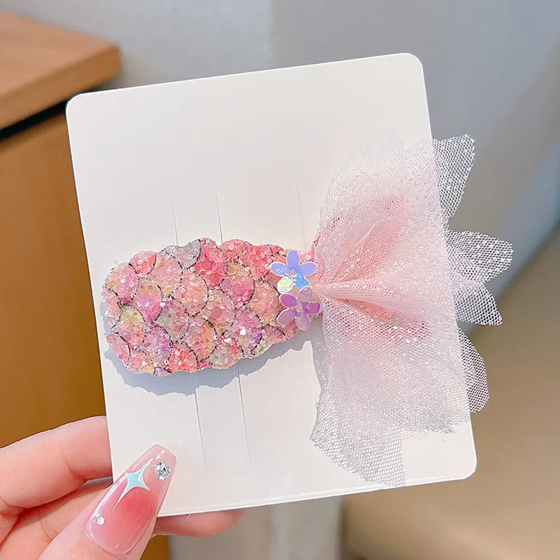 Kids Hair Clip Princess Hairpins Hair Ornament Cute Hair Accessories For Birthday Gift Party