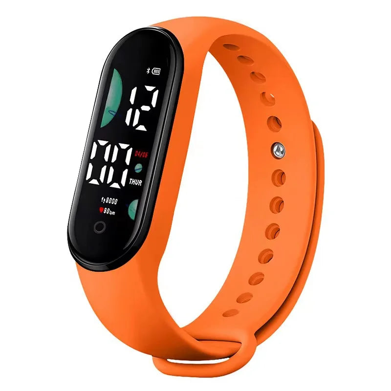 Fashion Sports Watch Electronic LED Digital Wristwatch for Women Casual Simple Silicone Touch Waterproof Bracelet Clock
