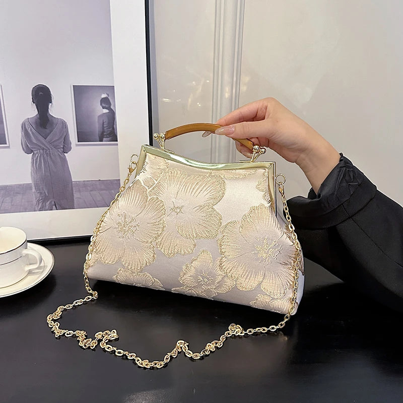 Women Party Dinner Bag Fashion Exquisite Ladies Dinner Bag Luxury Elegant Chain Simple Formal Gorgeous Crossbody Daily use Purse