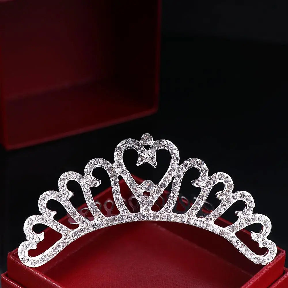Bridal Stylish Tiara Shiny Crown Sweet Hair Comb Wedding  Jewelry Fashion Accessories Hair  Styling Accessories Headwear