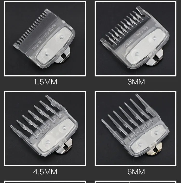 8pcs/set Professional Barber Hair Clipper Guide Combs For Wahl Trimmer Attachment Hair Cutting Limited Comb Salon Haircut Tools
