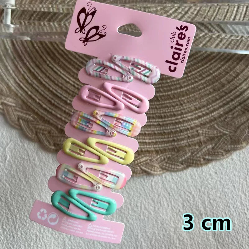 2025 New Cartoon Cute Printed Hairpins Set Women Girls Child Hairgrips Hair Clips Pins Barrettes Accessories Hairclip Headdress