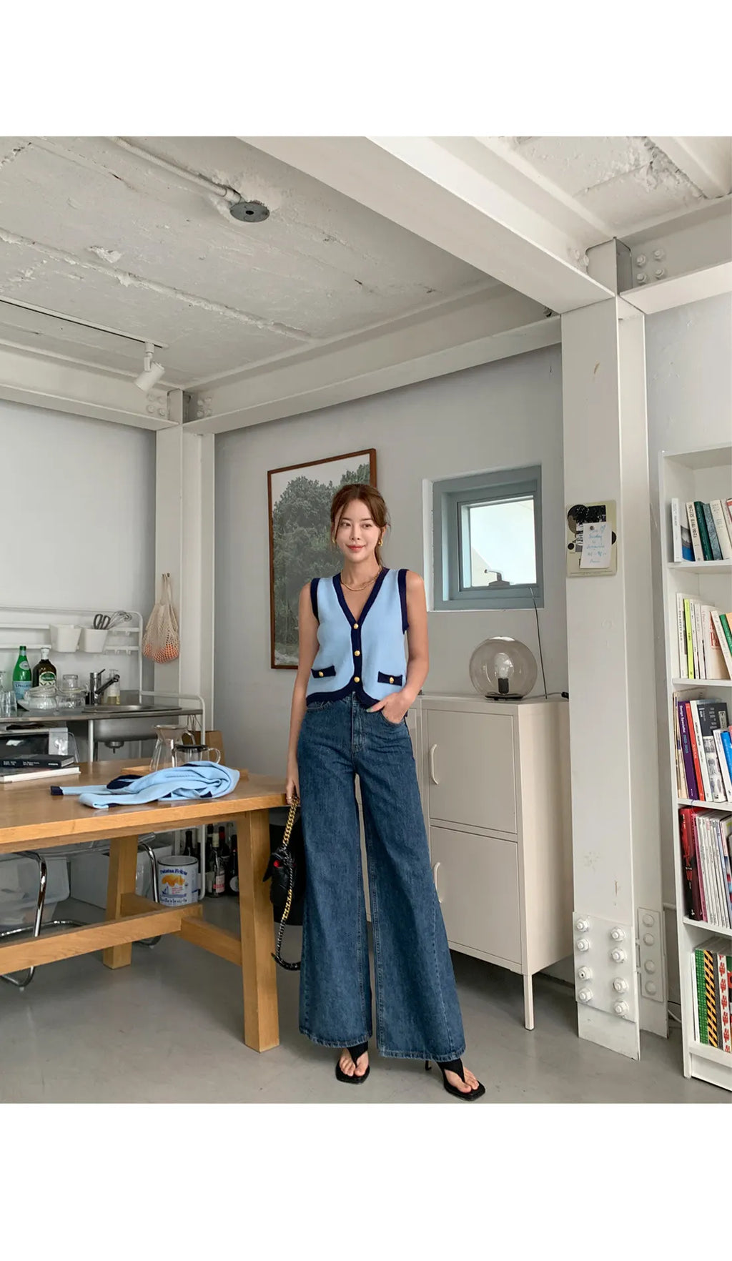 New High Quality Spring Knitted Long Sleeve V-neck Cardigan Coat + Sexy Short Camisole Crop Top Sweater Two Piece Sets Elegant