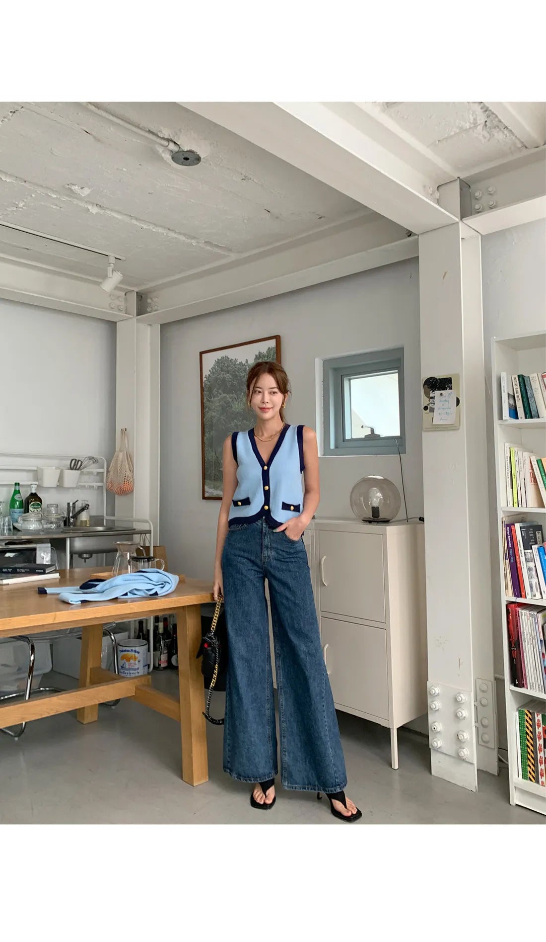 New High Quality Spring Knitted Long Sleeve V-neck Cardigan Coat + Sexy Short Camisole Crop Top Sweater Two Piece Sets Elegant