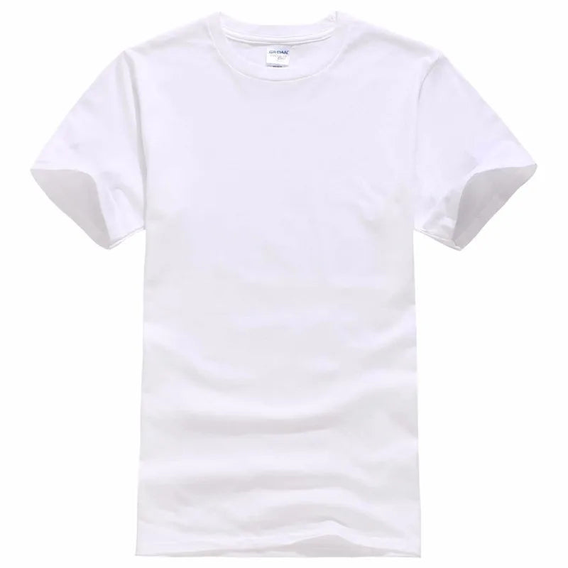 Summer 100% Cotton T Shirts Mens Casual Short Sleeve Solid Cotton Crew Neck Soft T-Shirts Basic Men's Loose Fit Tee Shirt Tops