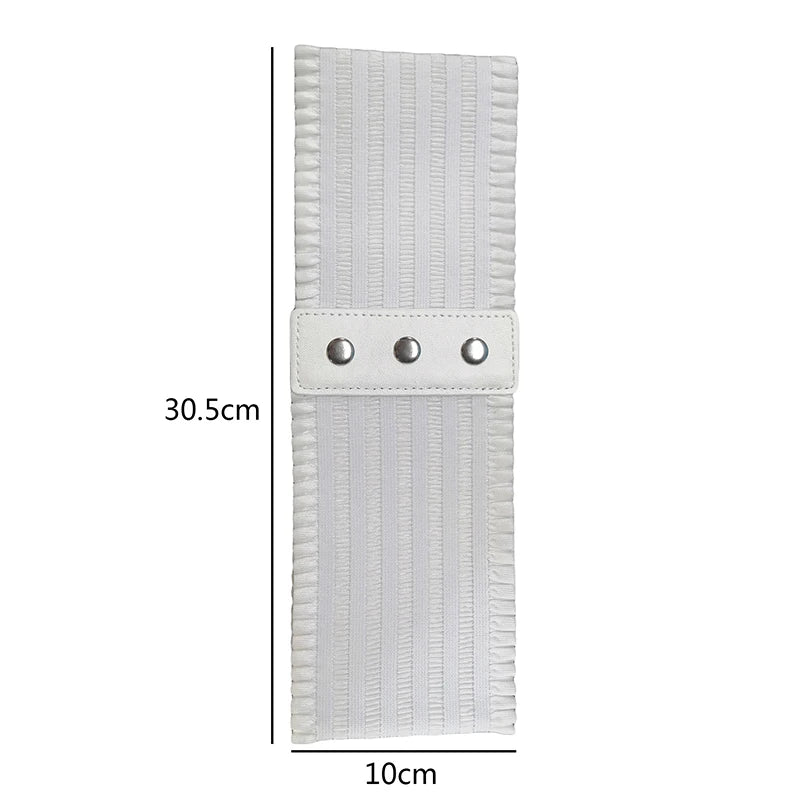 Women Wide Belt Elastic Waist Straps Ladies Stretch Waistband Cummerbund Female Dress Corset Belts Black White Waist Band