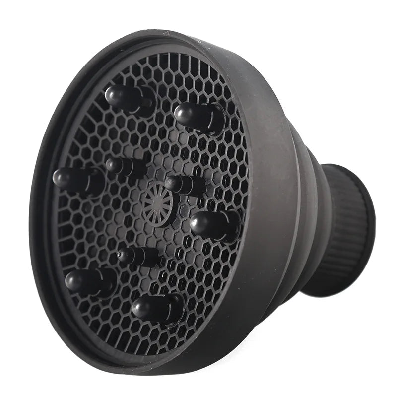 Salon Tool Universal Silicone Hairdryer Diffuser Cover Adjustable Foldable Temperature Resistant Dispersing Drying Hair Dryer
