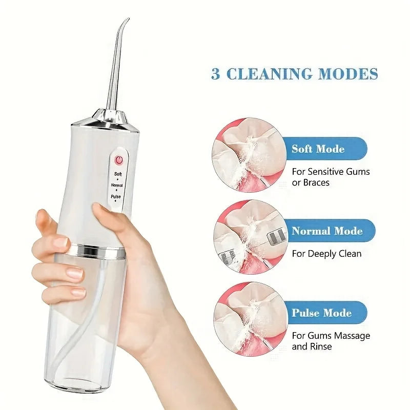 Teeth Oral Irrigator Portable Mouth Washing Machine Interdental Cleaning Irrigator USB Oral Teeth Dental Water Flosser