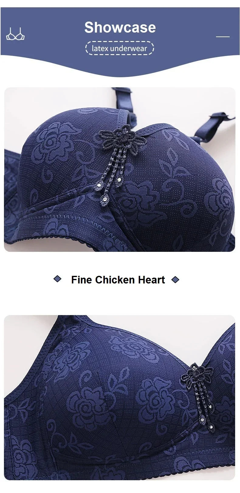 New Women Mom Bra Large Size Thin Cup Elderly Women Female Full-cup Brassiere Non-magnetic Non-steel Ring Ladies Mom Underwear