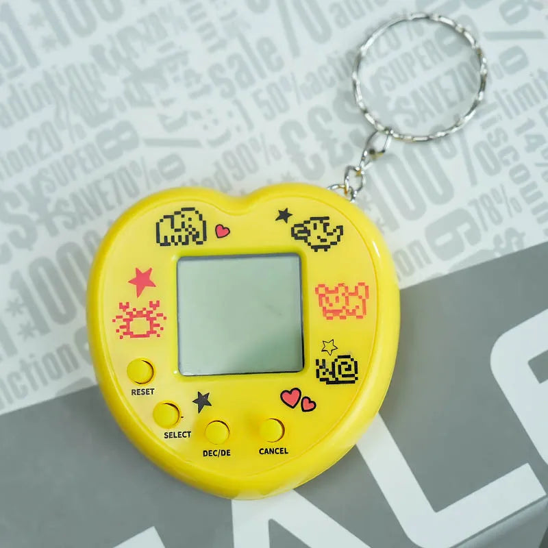1PCS Transparent Electronic Pets Game Handheld Game Console Toy Virtual Cyber Digital Pet Pixel Funny Gift Play Toy