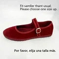 Elegant Mary Janes Flats Shoes Women Black Buckle Strap Shallow Casual Ballet Shoes Ladies Spring Autumn Canvas Loafers 2024