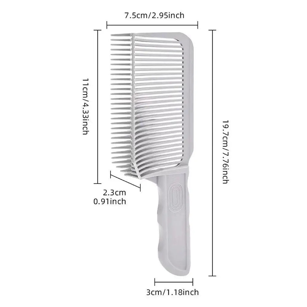 Fading Comb Professional Barber Clipper Blending Flat Top Hair Cutting Comb For Men Heat Resistant Fade Brush Salon Styling Tool