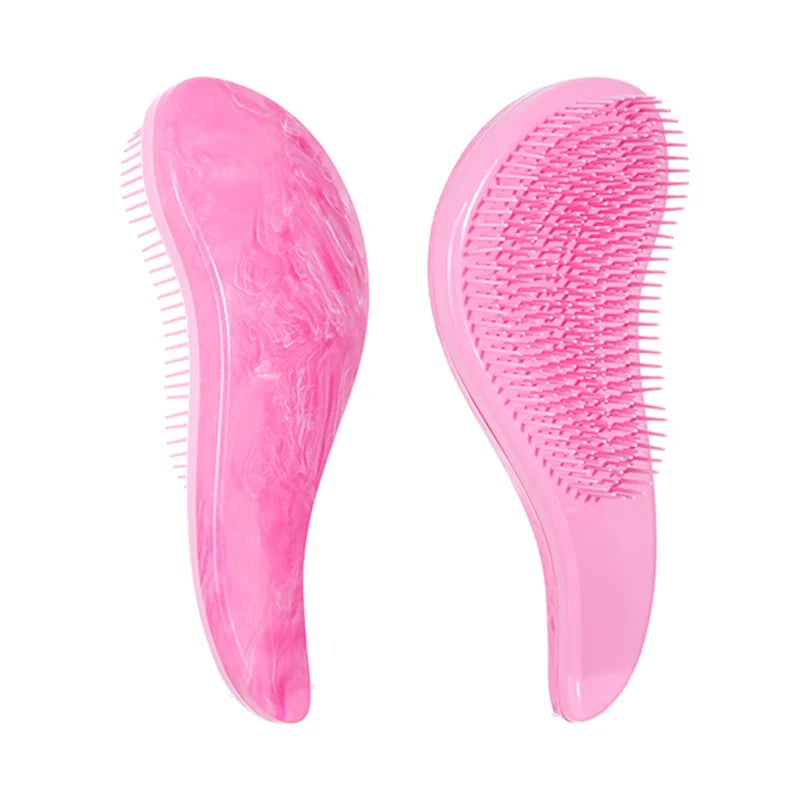 1pcs Magic Detangling Hairbrush Soft Wheat Straw Scalp Massage Comb Anti-static Gentle Grooming Brush Salon Hair Styling Brush