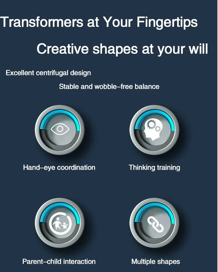 Finger Gyro Decompression Toy Rotator Convertible Fatigue Relief Gifts For Children And Adults