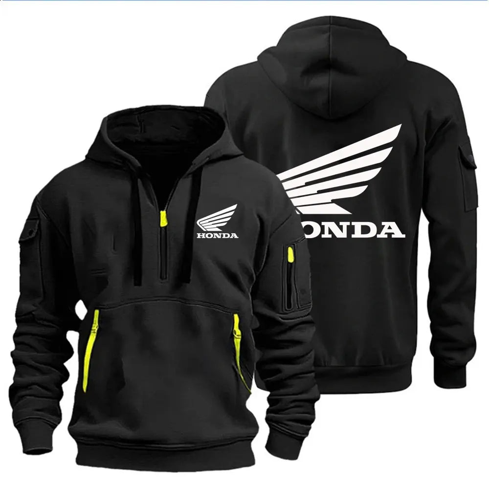 Men's Hoodies Motorcycle Jackets Honda Wings Logo Printed Sweatshirt Pullover Trendy Motorcycle Jackets for Autumn and Winter
