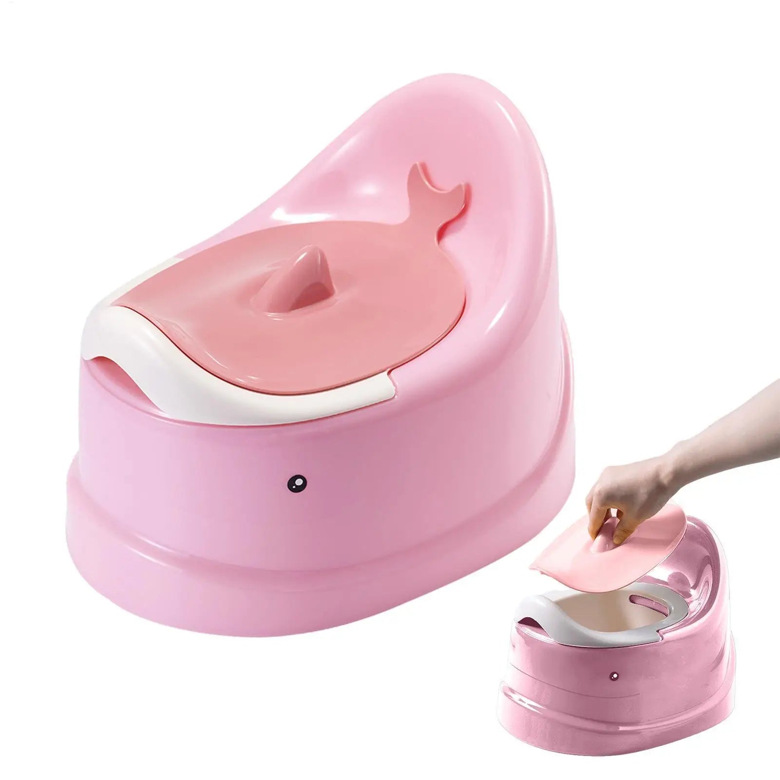 hot Toddler Potty Baby Toilet Trainer Portable Training Toilet For Travel Stable And Safe Oval Bottom Design Non Slip Potty