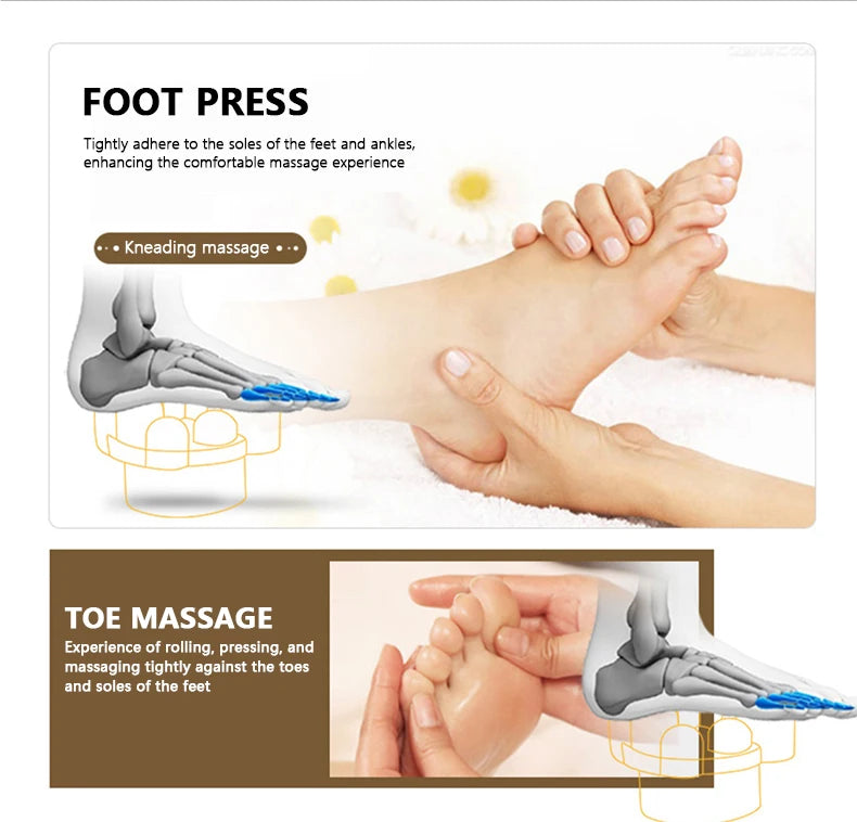 Foot massage machine Foot kneading foot leg massager electric heating home leg machine Christmas gifts, Valentine's Day gifts, M