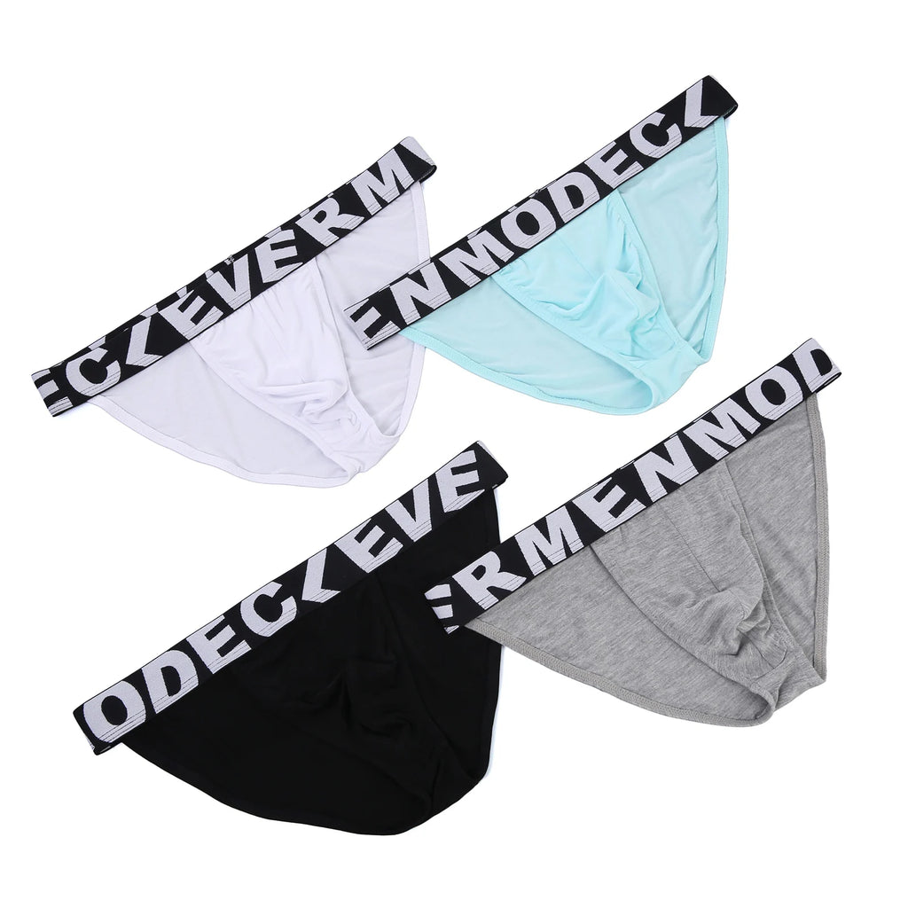 Men's Exercise Underwear Bulge Pouch Briefs Man Athletic  Fitness Gym Wear Bodybuilding Workout High-Cut Underpants