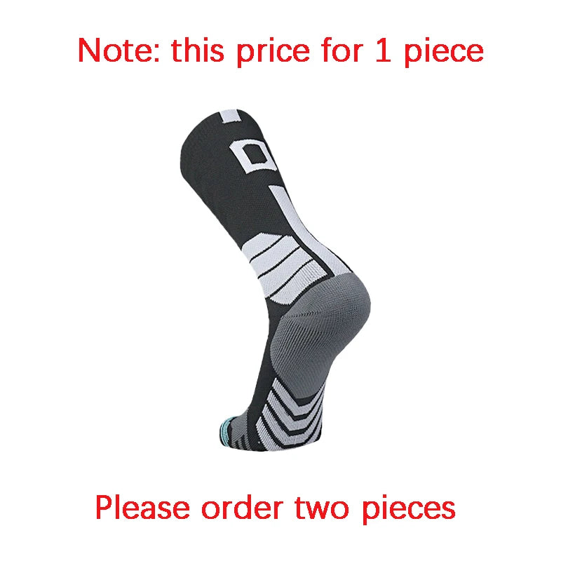 Sports Basketball Socks Professional 1pc Football Sock Men's Cycling Soccer Socks Running Sock Calcetines Customized Number 0-9