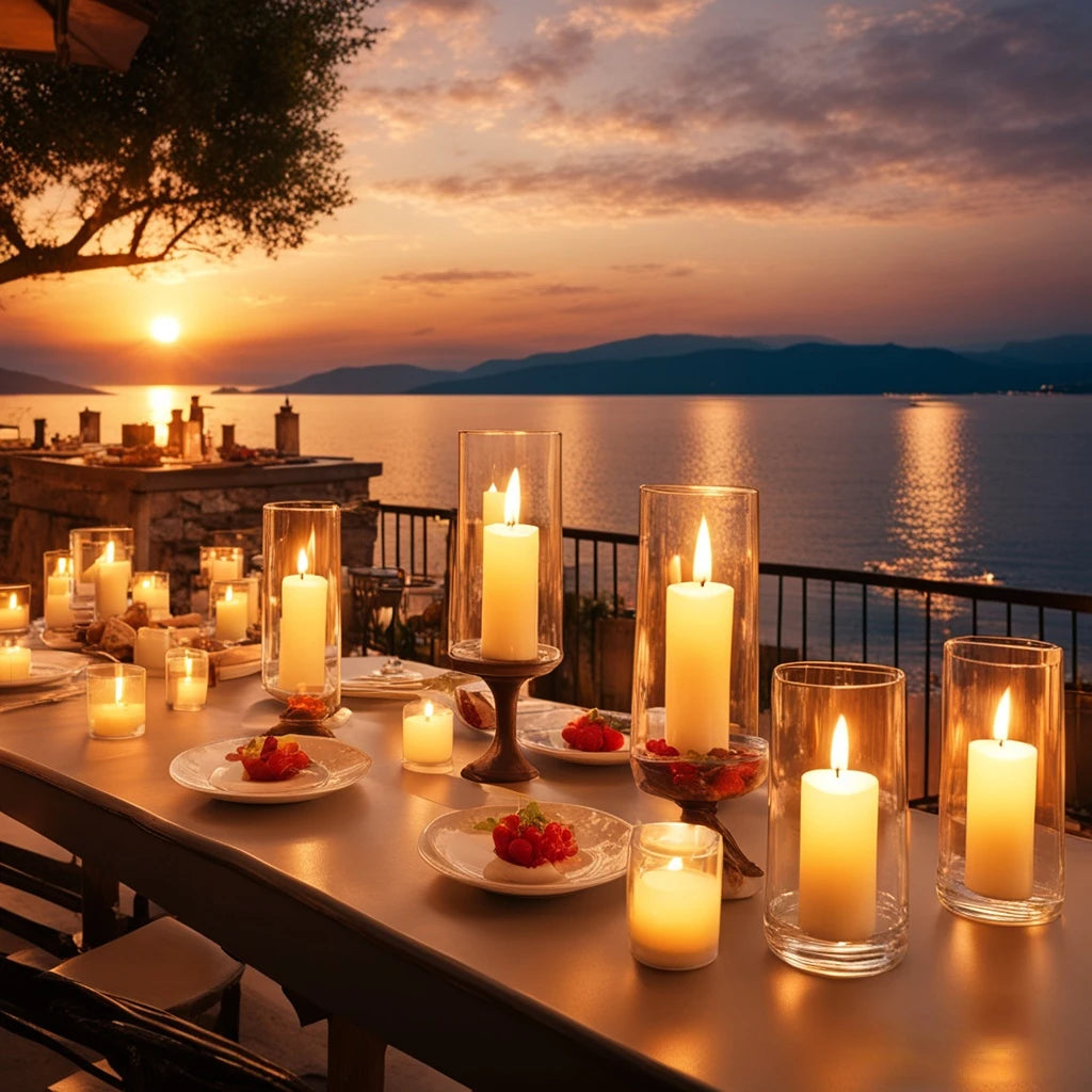 6-120PCS Led Candles Bulk Flickering Flameless Candles Battery Operated Fake Pillar Candle Wedding Birthday Party Decor Concert