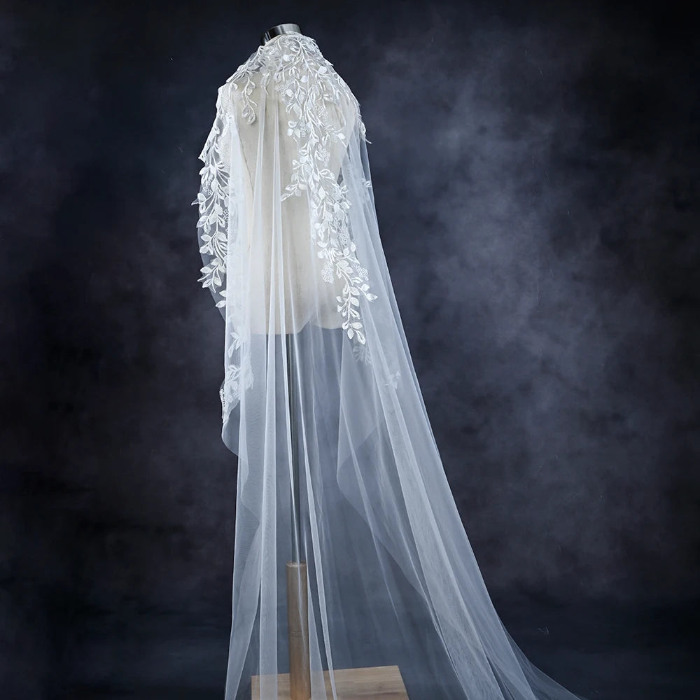 Wedding Bridal Veil Long 1 Layer Veil with Comb Elegant Wedding Accessories Velos De Novia voile de mariee VP115