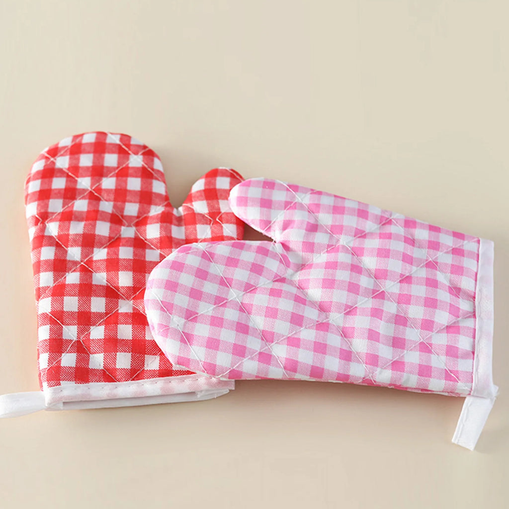 Kids Oven Baking Gloves Oven Mitts Microwave Oven Gloves Kitchen Microwave Oven Glove Non-Slip Gloves Baking Tools Bakeware
