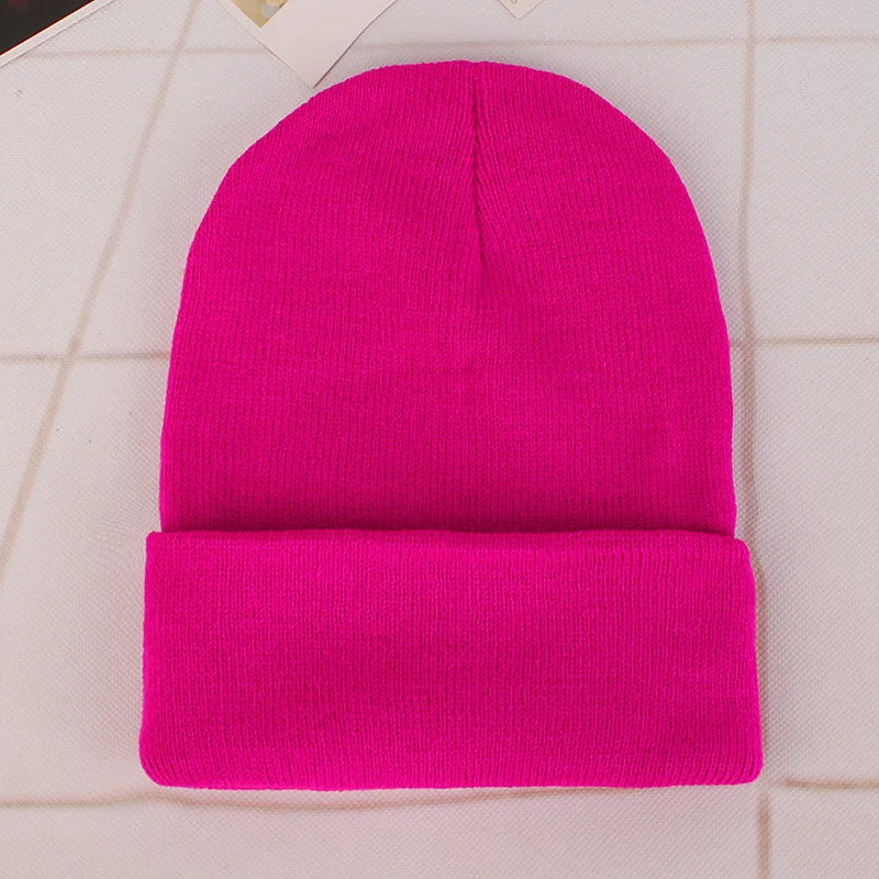 Winter Hats Unisex New Beanies Hat Knitted Solid Cap For Women Men Autumn Female Beanie Warmer Bonnet Men Casual Cap Wholesale
