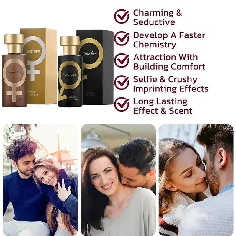 Pheromone Midnight Temptation Perfume Unisex Irresistible Tempting Couple Perfume Attract Opposite Lasting Pheromone Oil Perfume