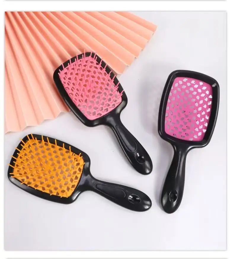 1 piece anti-static tangled hair comb hair massage brush hollow out curly hair brush hair salonhair salon tools