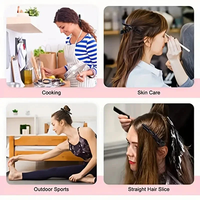 5-30Pieces Crocodile clip Plastic Anti-Slip Hair Clip Black/Pink/White Durable Hairpin Hair Styling Accessories Unisex