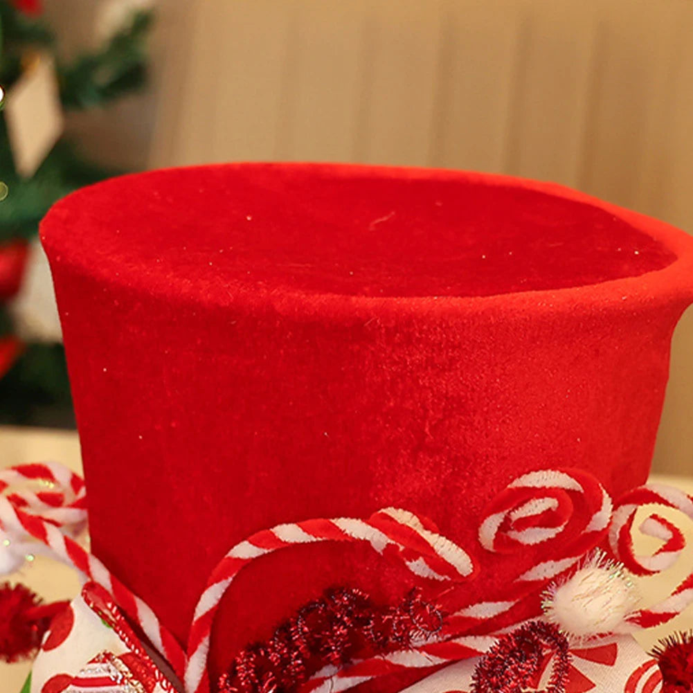 Christmas Celebration Red White Holiday Decoration Festive Accessory Great Holiday Centerpiece Versatile Usage For Holiday Table