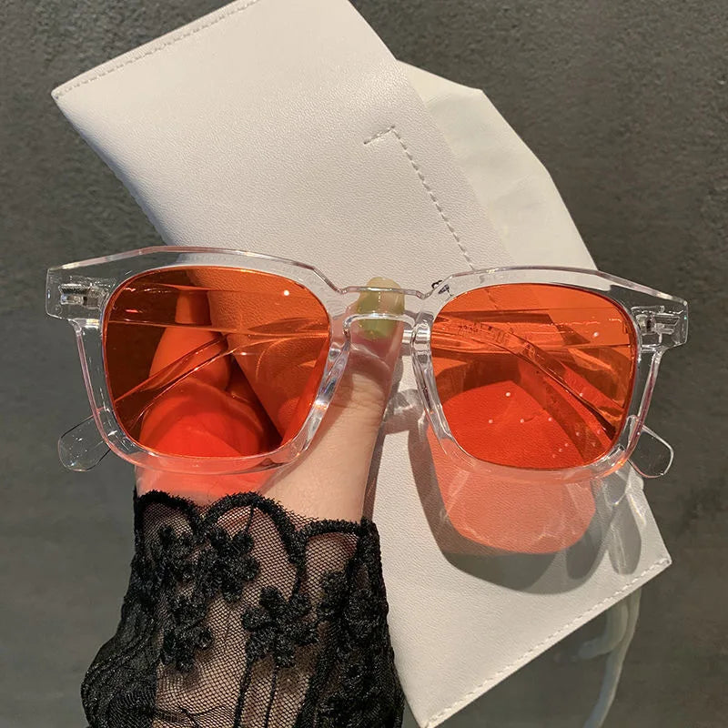 New Unisex Rectangle Vintage Sunglasses 2023 Fashion Design Retro Sun Glasses Female Lady Eyeglass Cat Eye Casual Goggles UV400