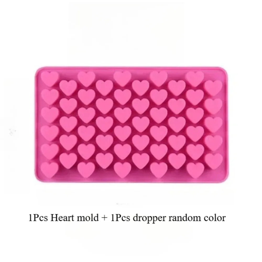 Silicone Gummy Candy Molds Nonstick Chocolate Molds DIY Chocolate Cake Candy Tools Various Shaped Doughnut Baking Molds