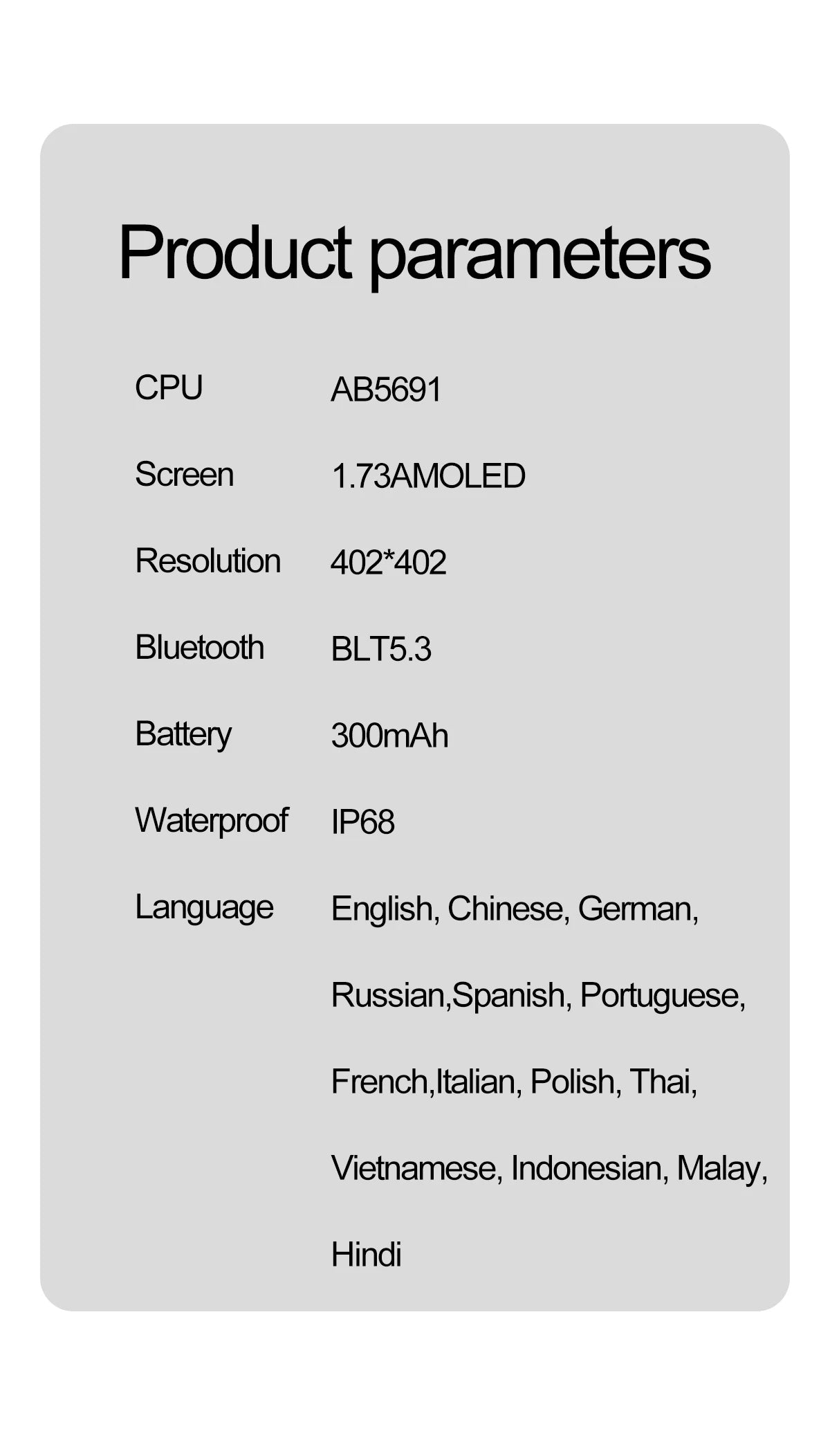 New Smart Watch 1.73" HD Screen NFC Voice Assistant Music Weather Sports Heart Rate High-precision Sensor Waterproof Smart Watch