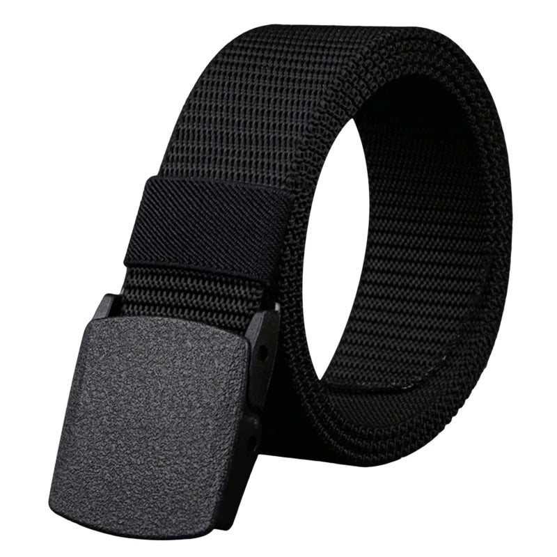 Men Belt 2023  Belts Adjustable Belt Men Outdoor Travel Tactical Waist Belt with Plastic Buckle for Pants 120cm
