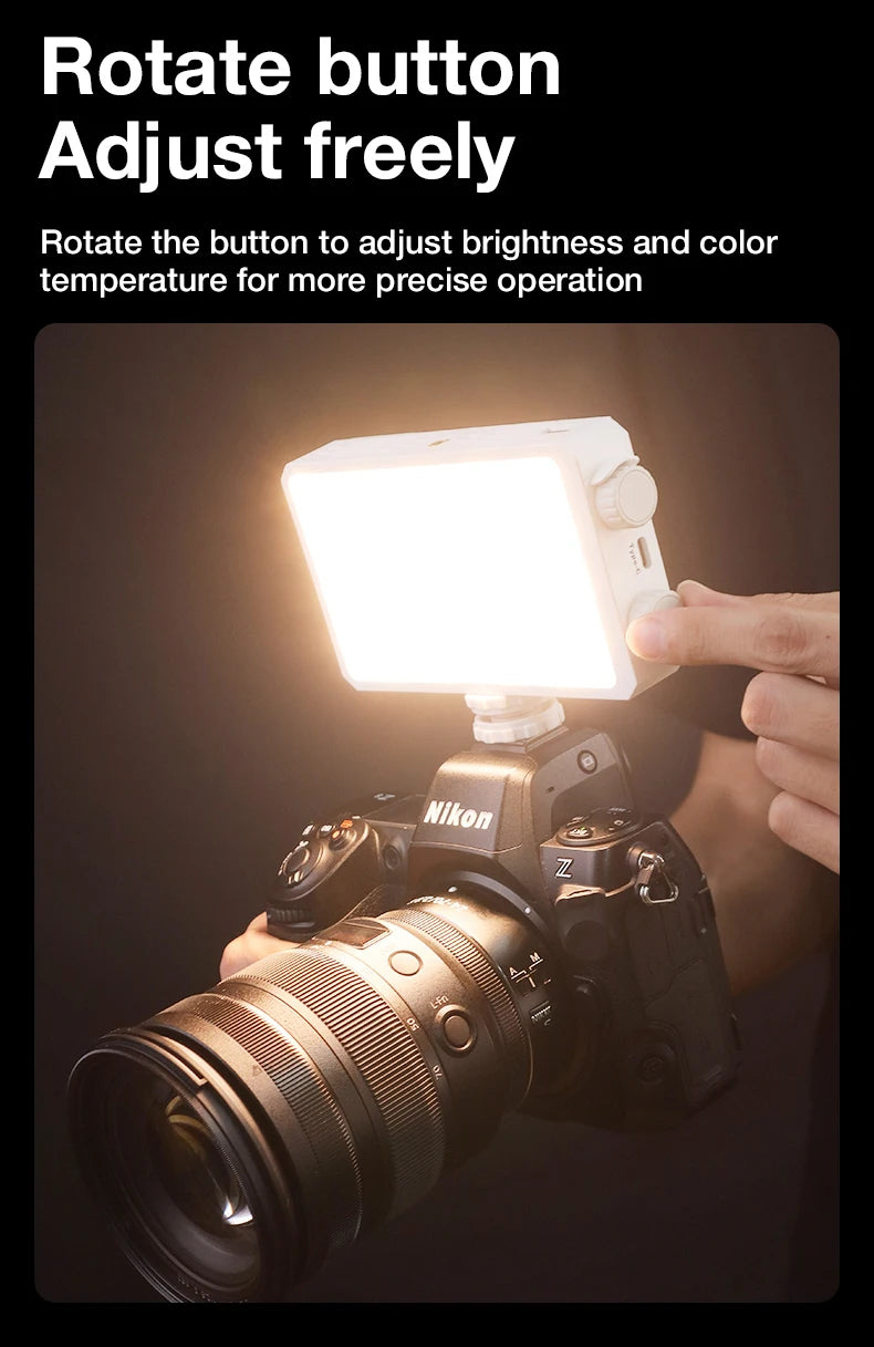 Video light 40W portable camera light CRI 95+ 2500-9000K LED panel digital photography lighting device used for YouTube