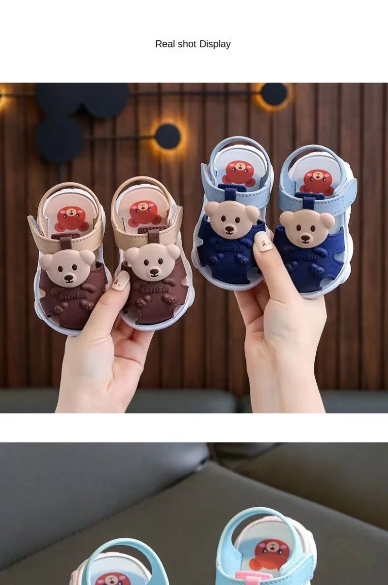 2026 Summer Baby Boys Girls Sandals Children Beach Sandals Cartoon Infant Toddler Shoes Comfortable Soft Sole Kids Student Shoes