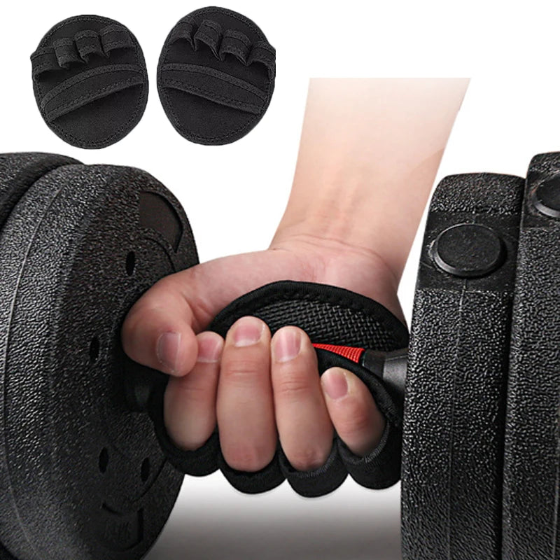 1/2 Pairs Powerlifting Gym Gloves Breathable Horizontal Bar Booster Gloves Weightlifting Palm Guard Fitness Glove For Men Women