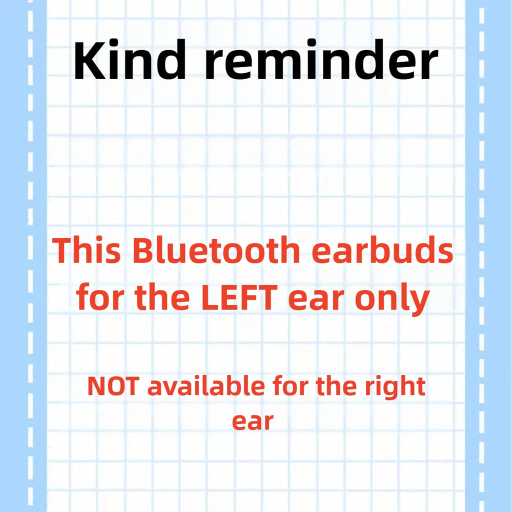 New Ear-hook Single Ear Buds Noise Cancelling Earphones for Running Comfortable Wireless Bluetooth Headset Dropshipping 2025