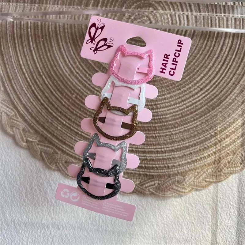 2025 New Cartoon Cute Printed Hairpins Set Women Girls Child Hairgrips Hair Clips Pins Barrettes Accessories Hairclip Headdress