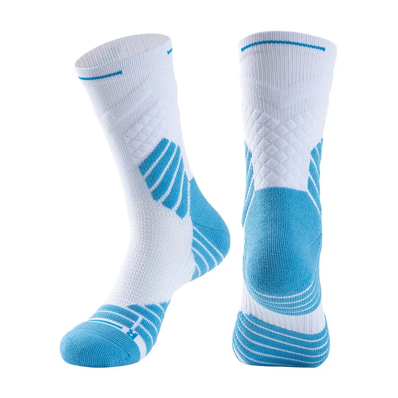 Men Sports Sock Women Breathable Compression Crossborder Supply Running Riding Cycling Knee Basketball Biking Hockey Soccer W101