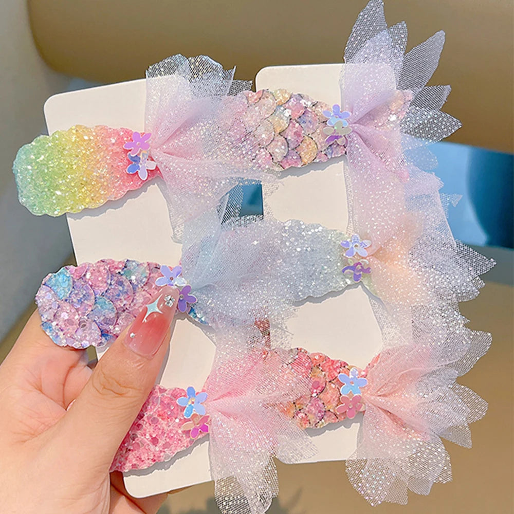 Kids Hair Clip Princess Hairpins Hair Ornament Cute Hair Accessories For Birthday Gift Party