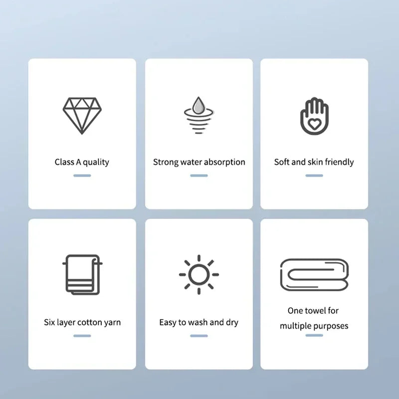 Muslin 6 Layers Cotton Soft Baby Towels Baby Face Towel Handkerchief Bathing Feeding Face Washcloth Wipe Burp Cloth Hand Towel