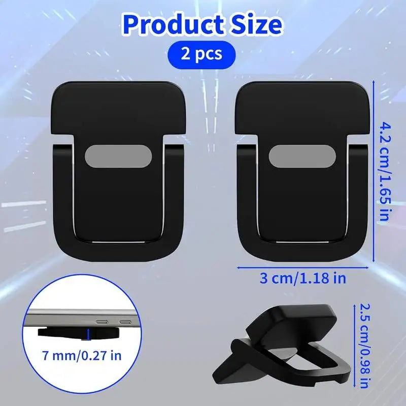 2PCS Mini Laptop Stand for Desk, Keyboard Stands, Portable Laptop Stand Foldable, Sleek Computer Notebook Holder