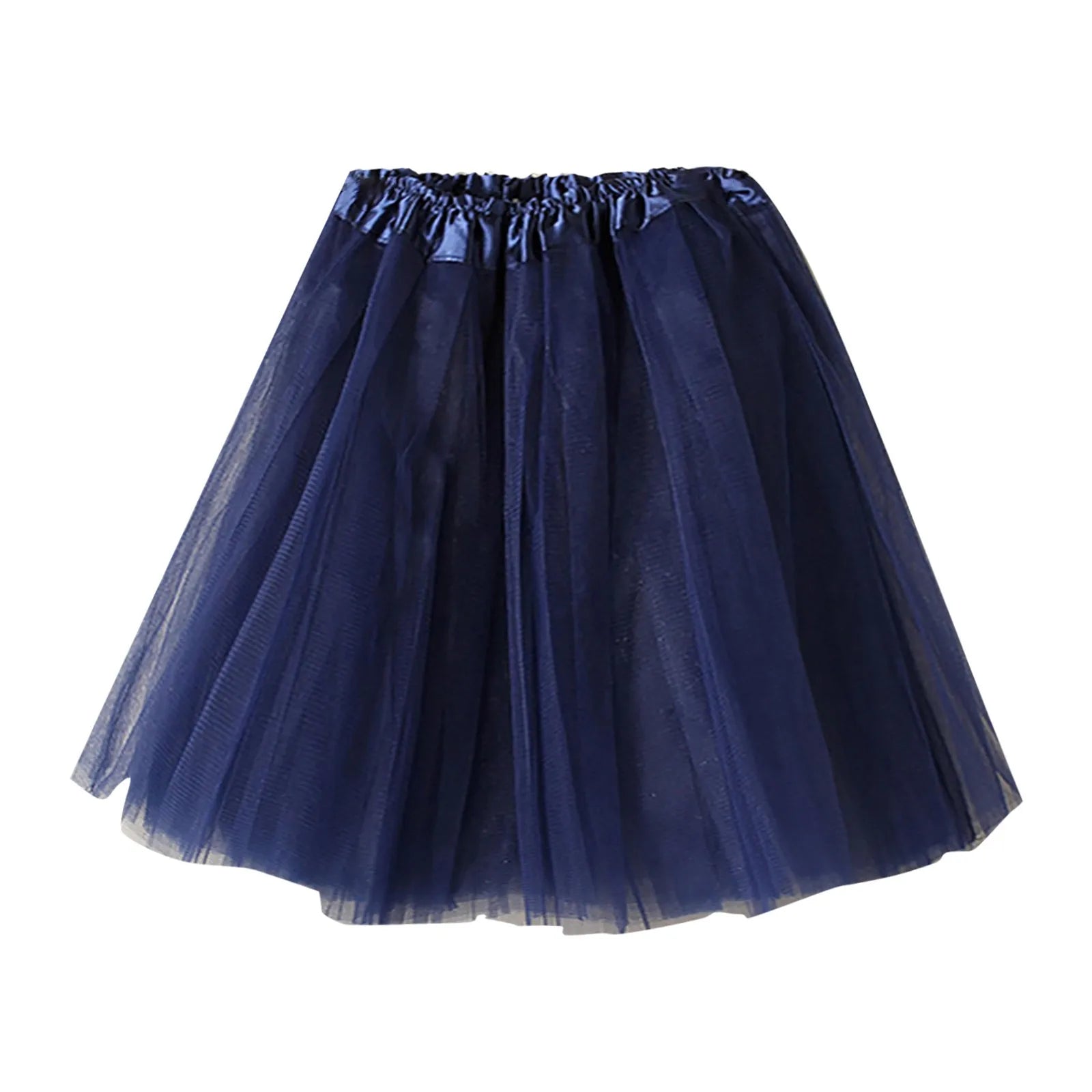 Black White Pleated Skirt Sexy Midi Tulle Skirt High Waist Full Lining Adult Tutu Korean Style Women Jupe Femme Faldas